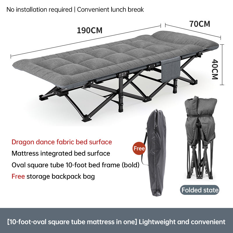 Outdoor camping bed, foldable beach bed