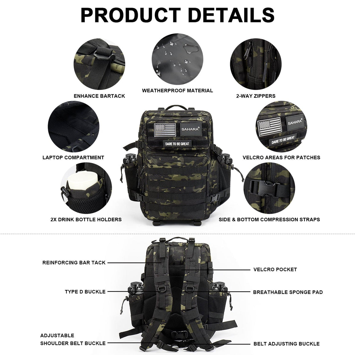 Raider Series Travel Bag & Laptop Backpack for Laptops up to 17.3-inch