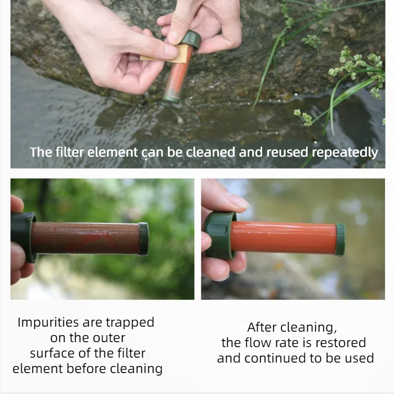Outdoor water purifier, wilderness survival emergency rescue water filter