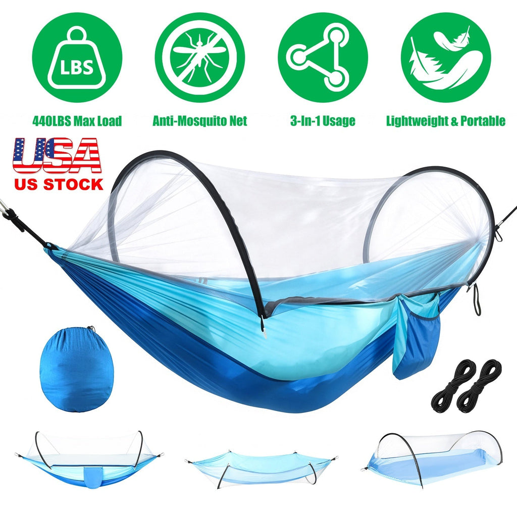 Camping Hammock with Mosquito Net 3-in-1
