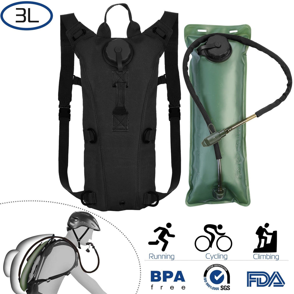 iMounTEK Tactical Hydration Pack 3L Water Bladder Adjustable Water Drink Backpack