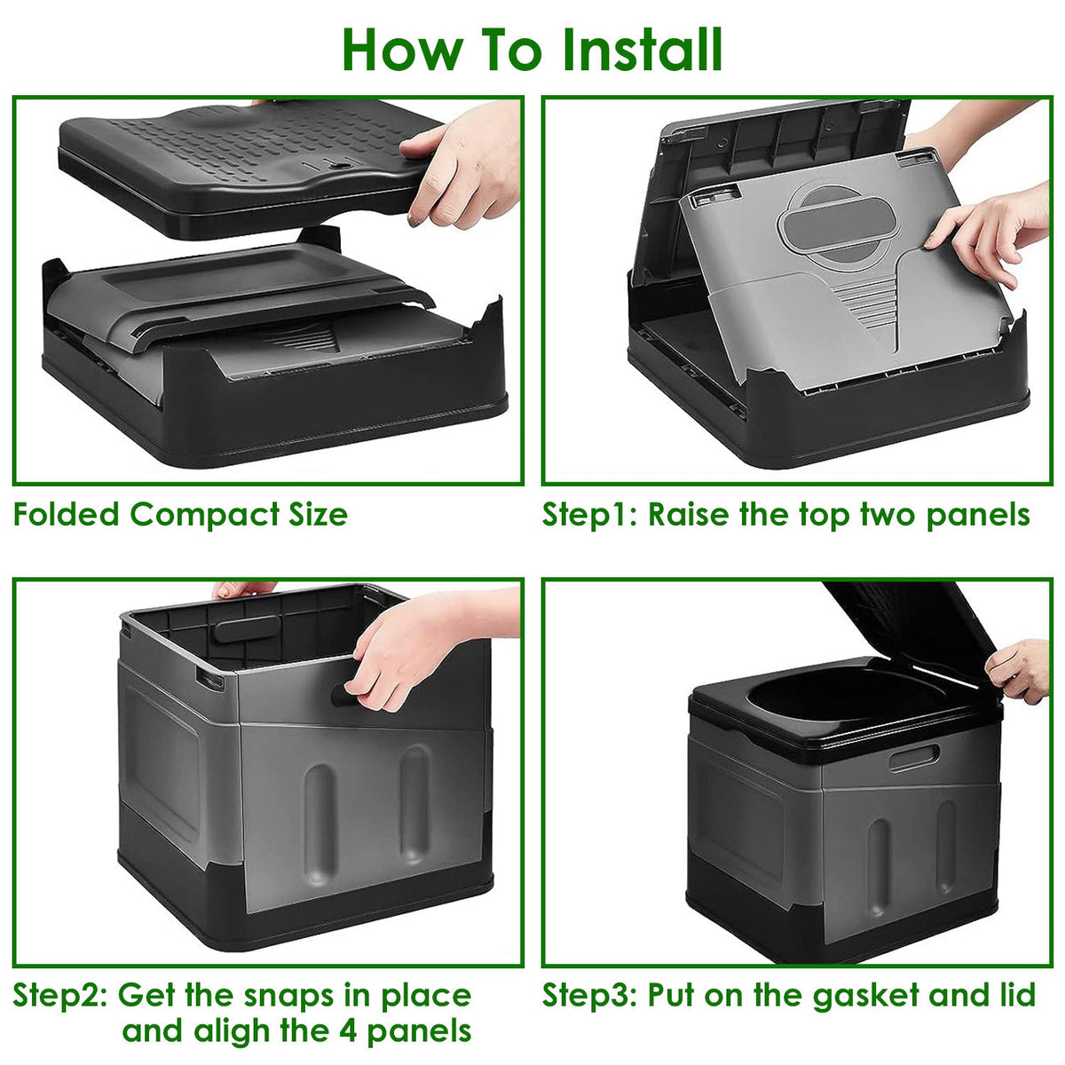Portable Toilet for Car Camping Boating Hiking Outdoor Travel Potty