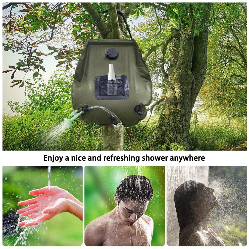 Portable Shower 20L Sun absorbs heat Water Storage Bags