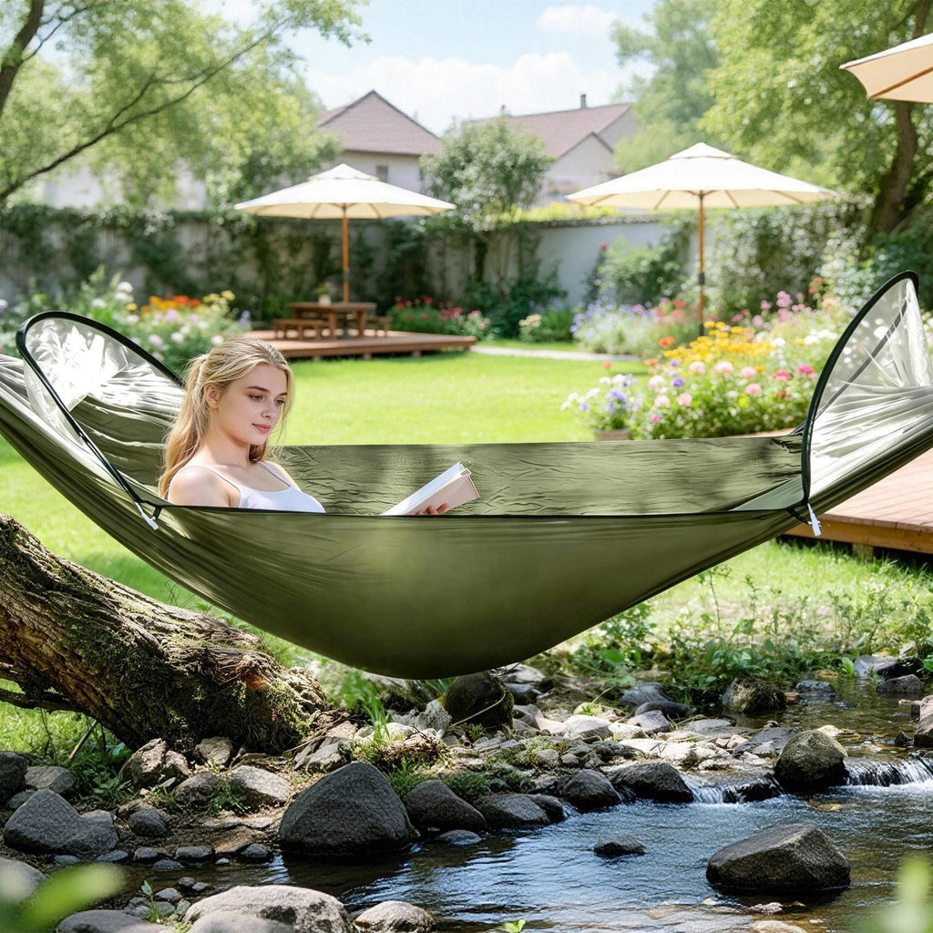 Camping Hammock with Mosquito Net 3-in-1