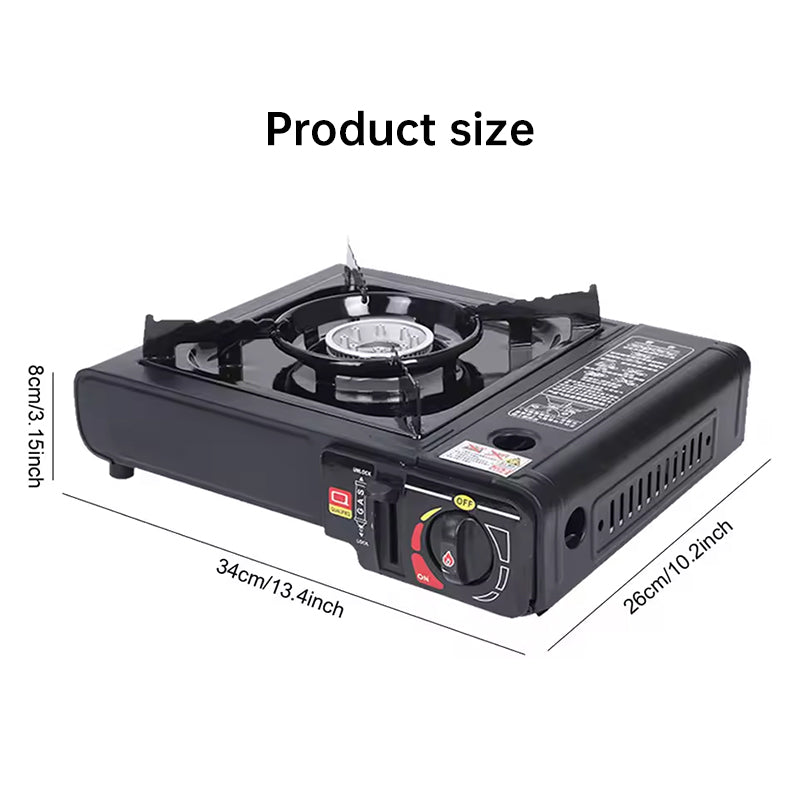 Single - burner Butane Camping Stove, windproof, adjustable, portable