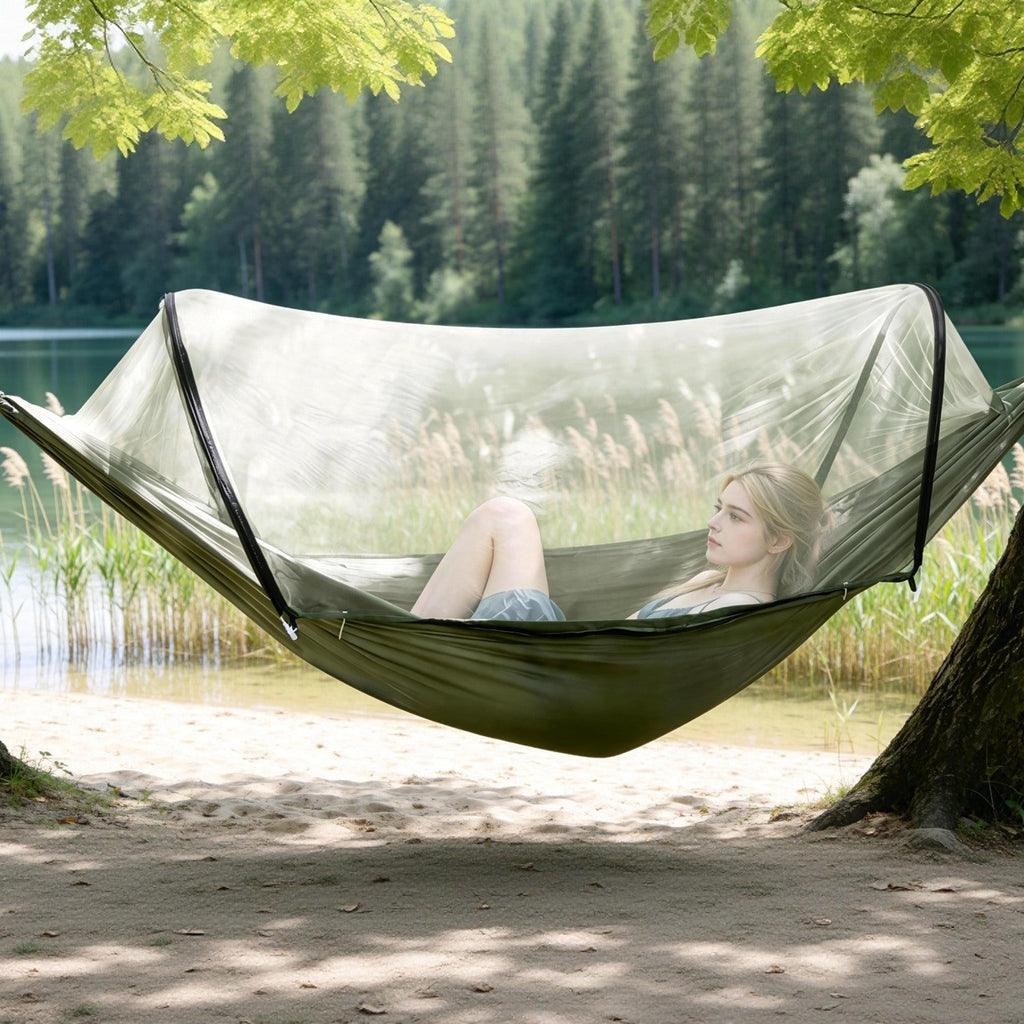 Camping Hammock with Mosquito Net 3-in-1