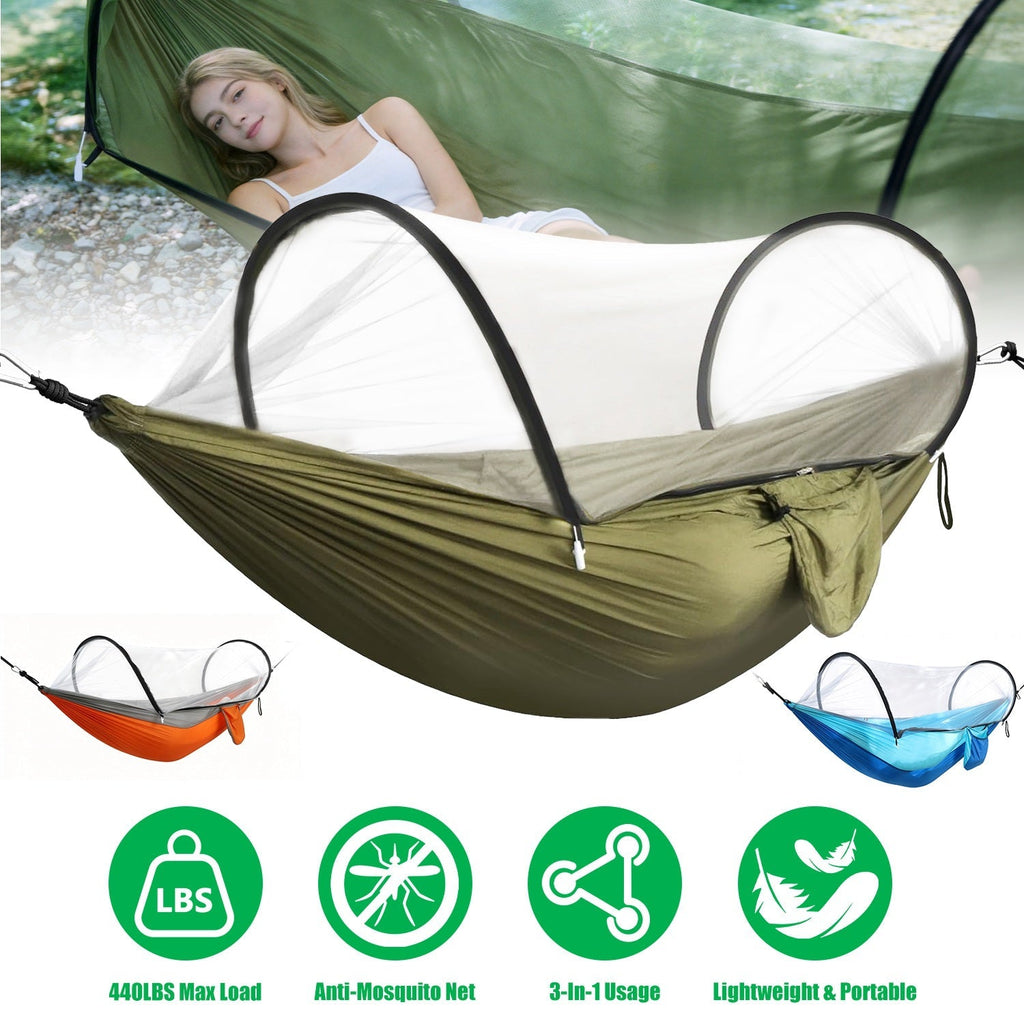 Camping Hammock with Mosquito Net 3-in-1