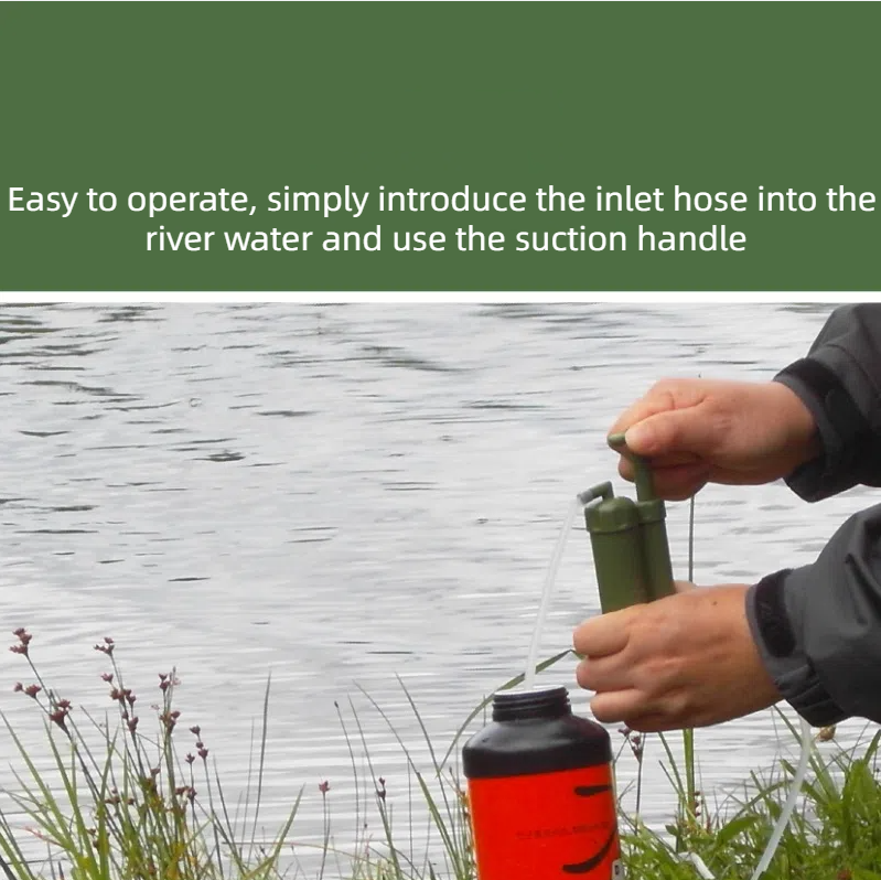 Outdoor water purifier, wilderness survival emergency rescue water filter