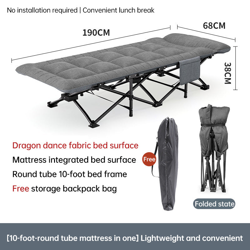 Outdoor camping bed, foldable beach bed