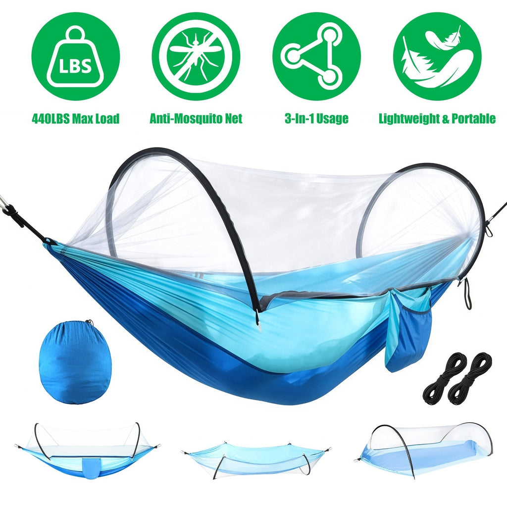 Camping Hammock with Mosquito Net 3-in-1