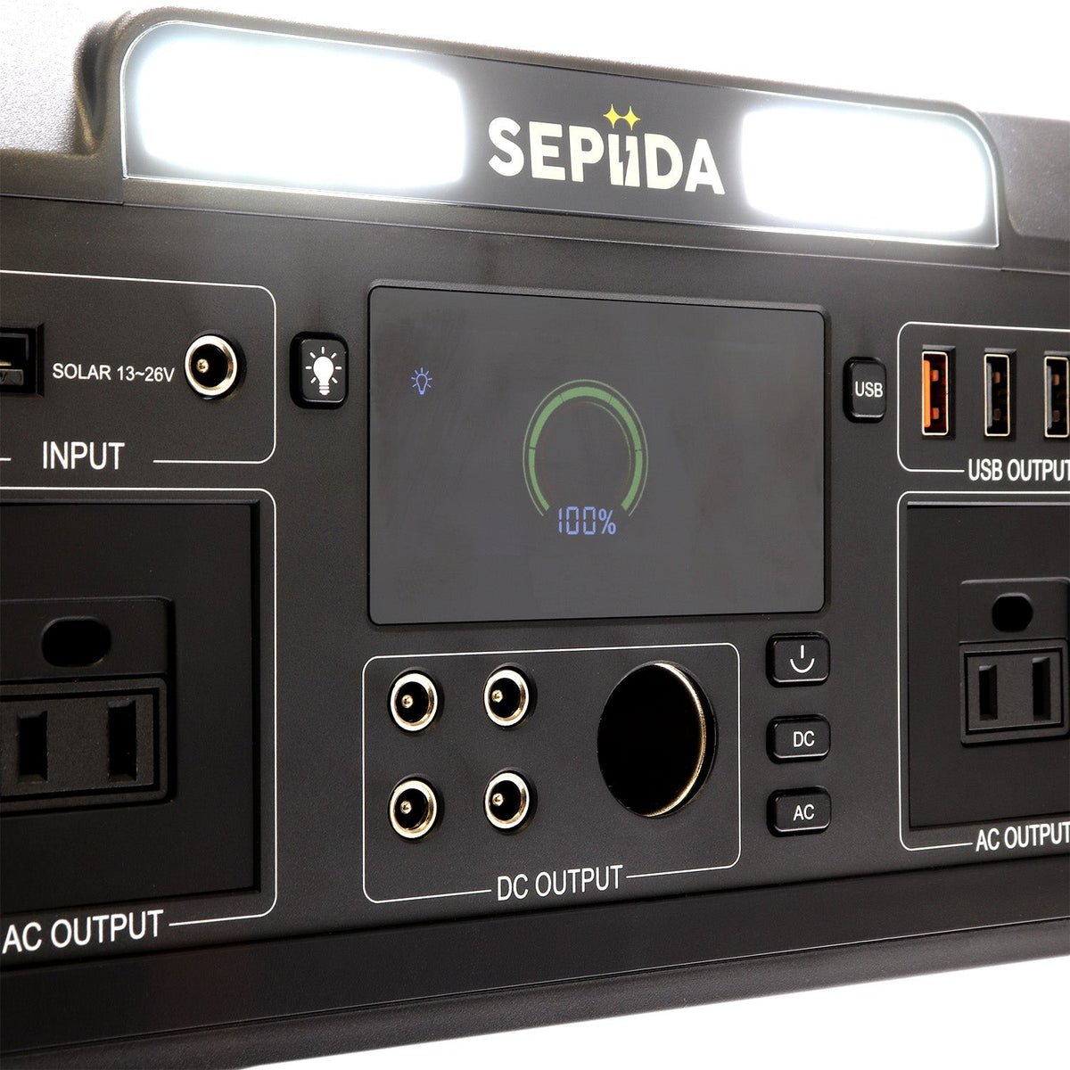 Portable LED Power Station SEPIIDA 600 Watt