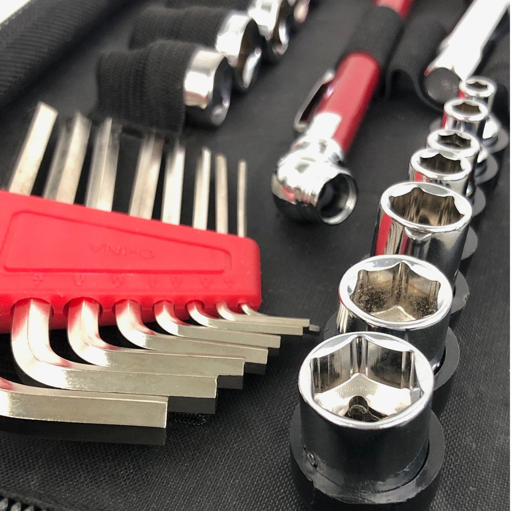 56 Piece SAE Auto Tool Set In Zipper Case