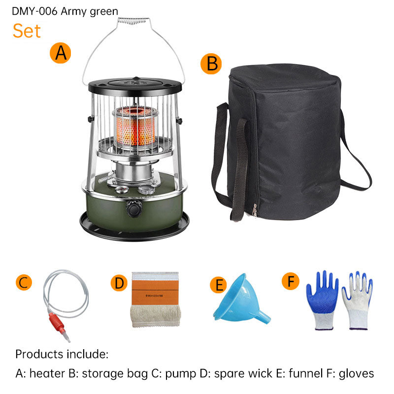 Kerosene heating stove can lift outdoor camping camping ice fishing household portable