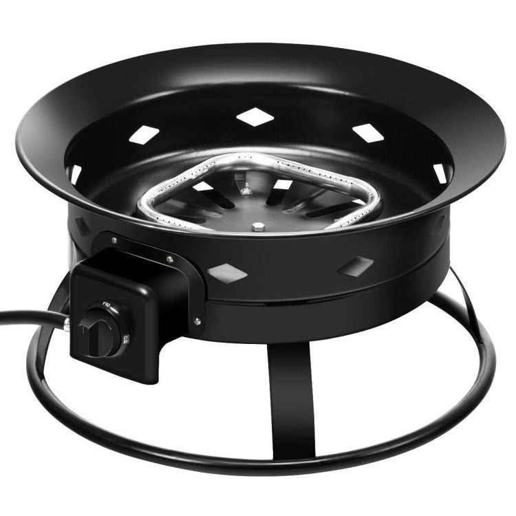 Propane Fire Pit with Cover and Carry Kit