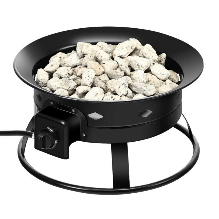 Propane Fire Pit with Cover and Carry Kit
