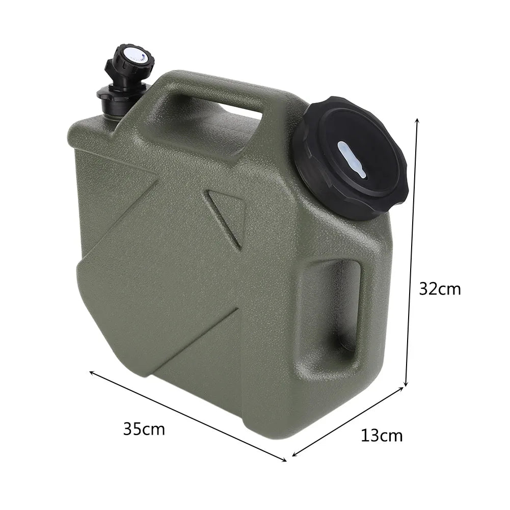 12L/10L Portable Camping Water Jug with Faucet Water Tank
