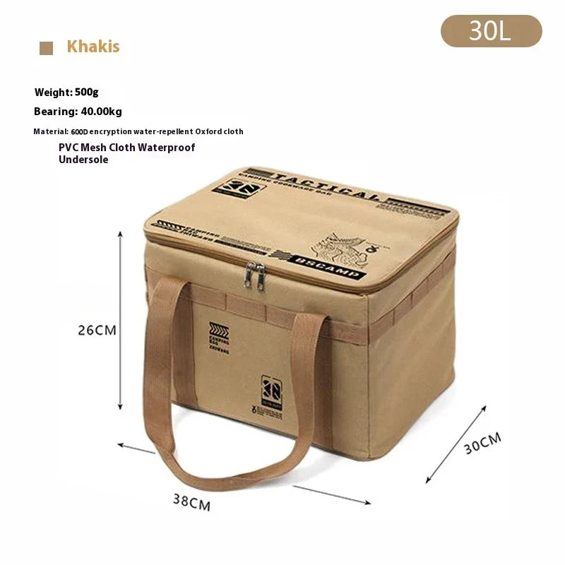 30-42L Tactical Camping Storage Bag Insulated Folding Box Waterproof