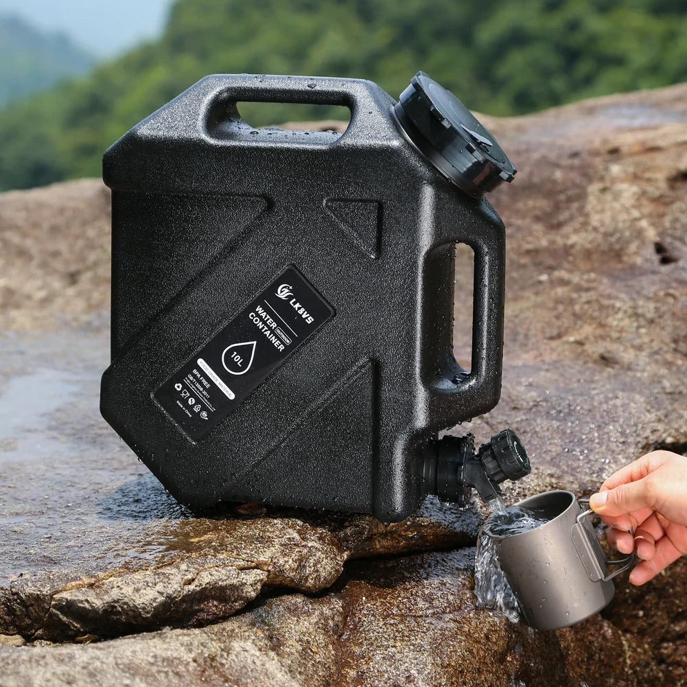 12L/10L Portable Camping Water Jug with Faucet Water Tank
