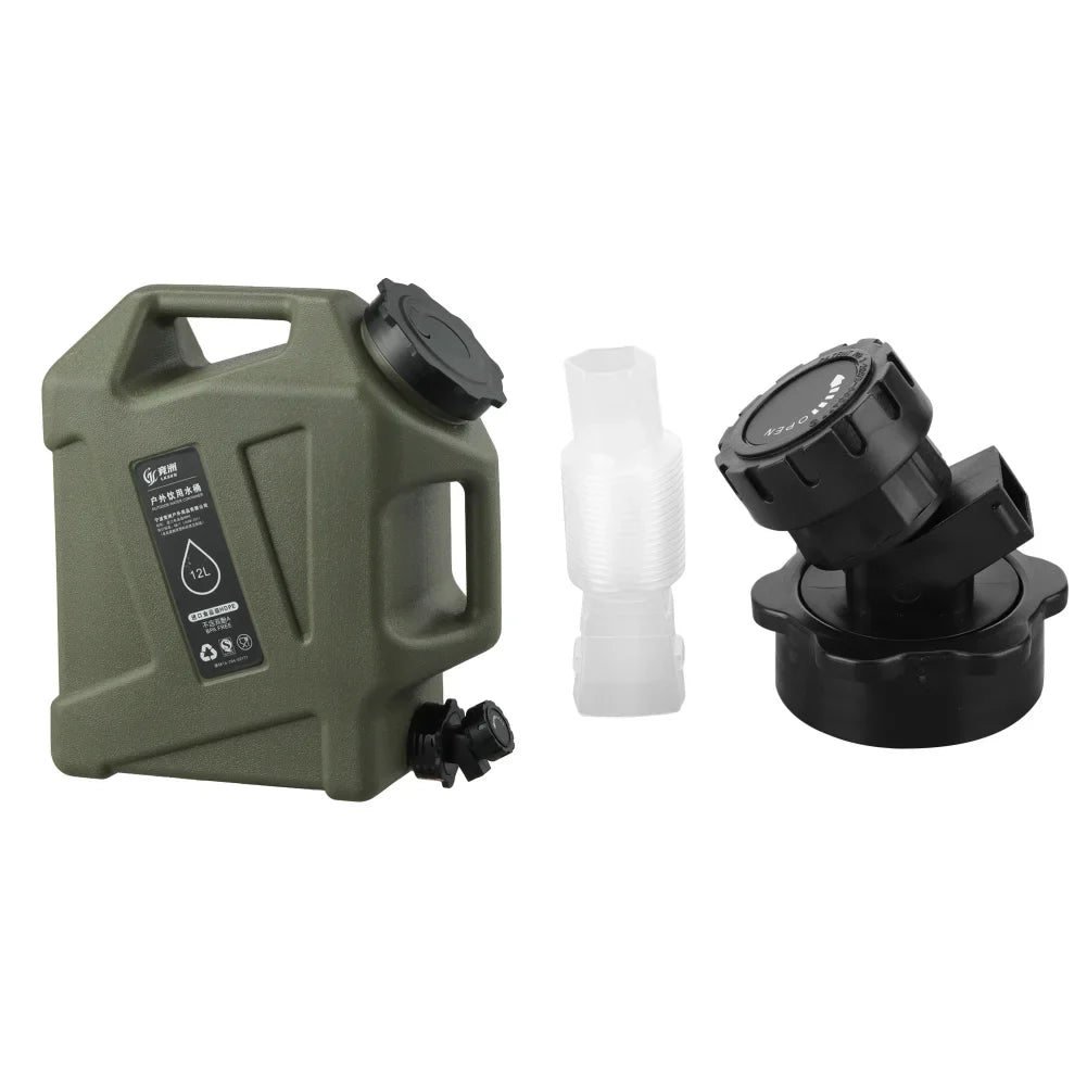 12L/10L Portable Camping Water Jug with Faucet Water Tank