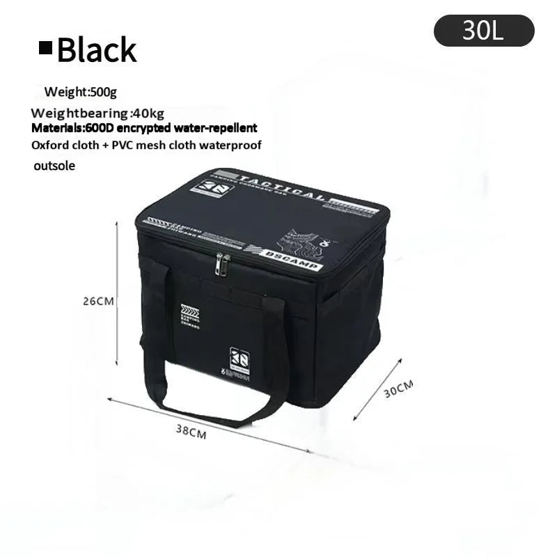 30-42L Tactical Camping Storage Bag Insulated Folding Box Waterproof