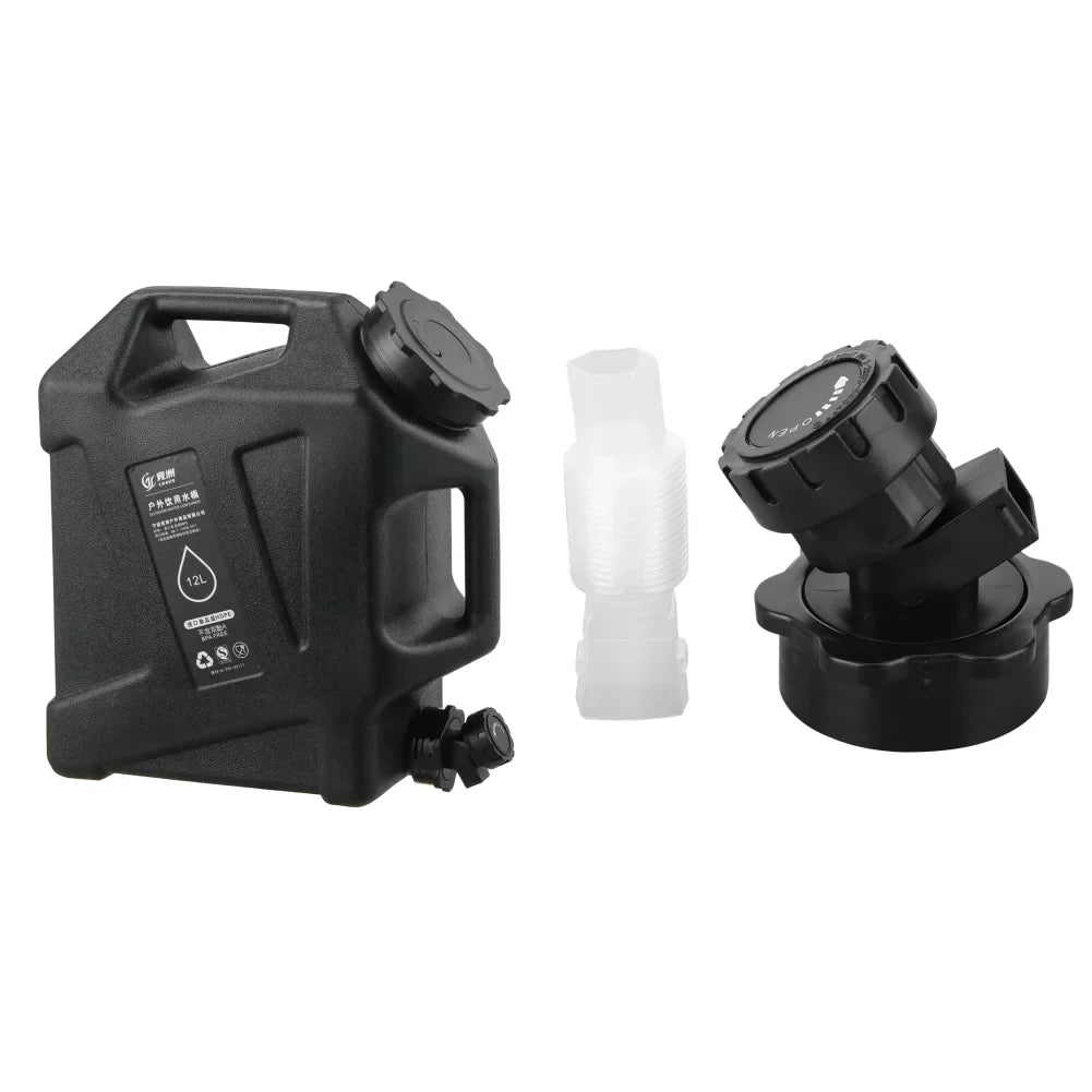 12L/10L Portable Camping Water Jug with Faucet Water Tank