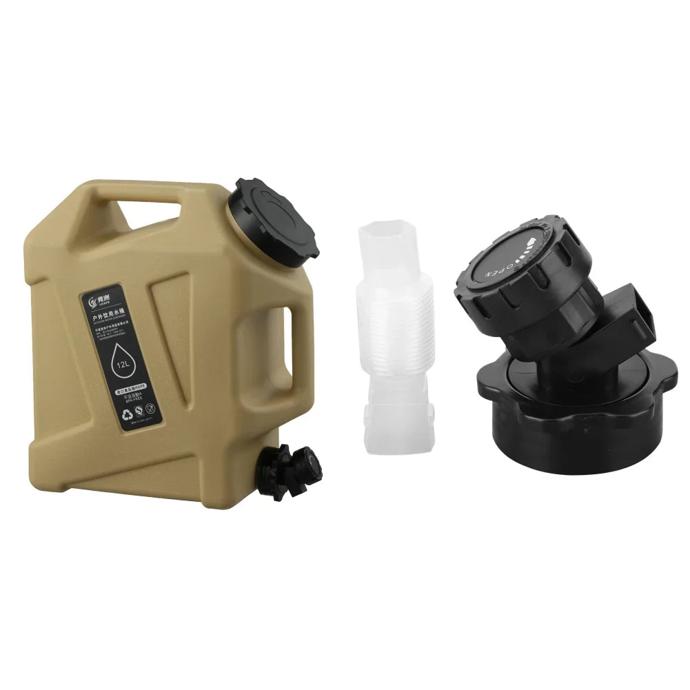 12L/10L Portable Camping Water Jug with Faucet Water Tank