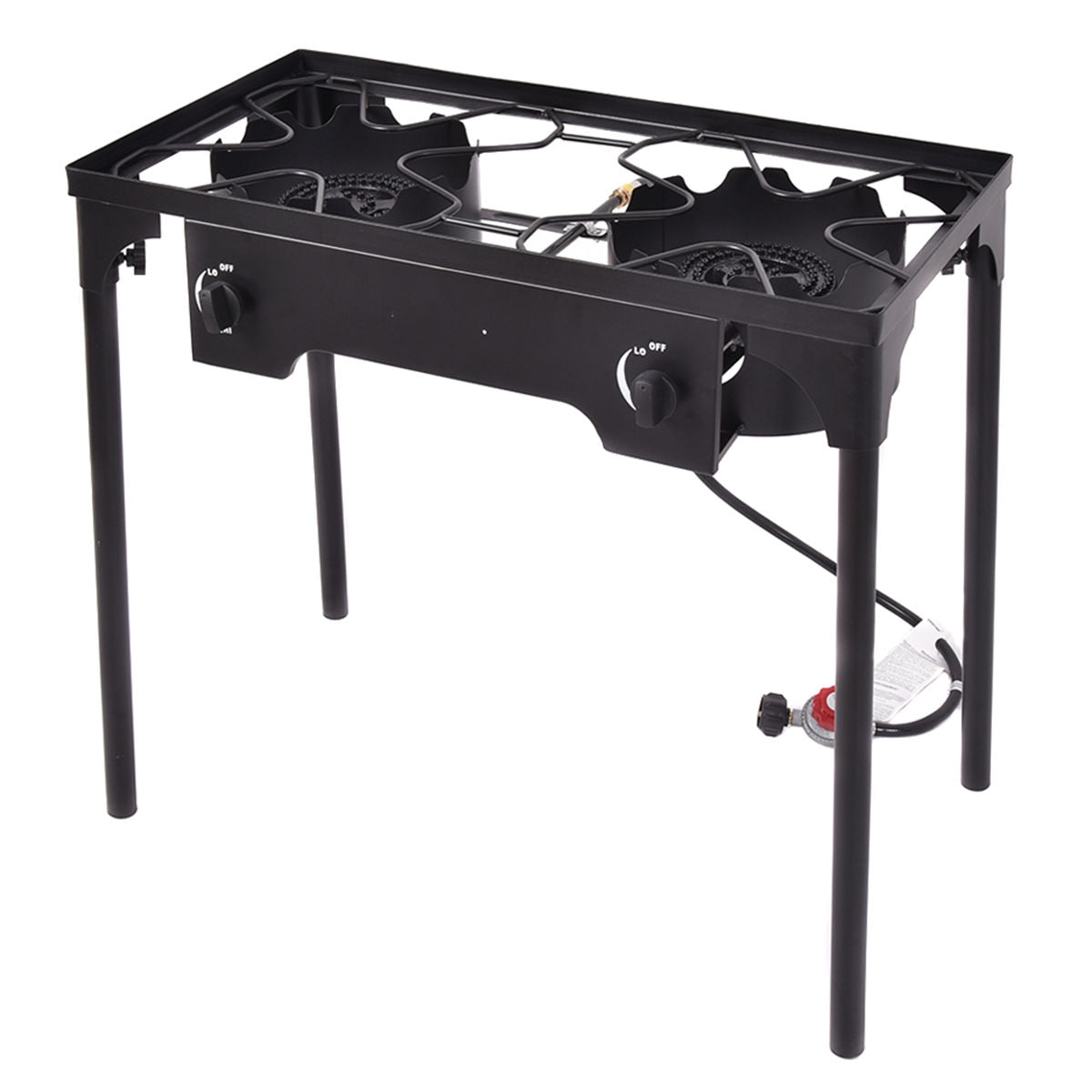 Double Burner Outdoor Stove BBQ Grill
