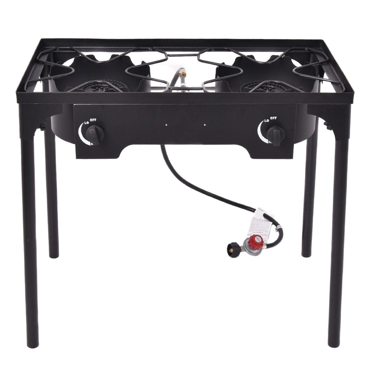 Double Burner Outdoor Stove BBQ Grill