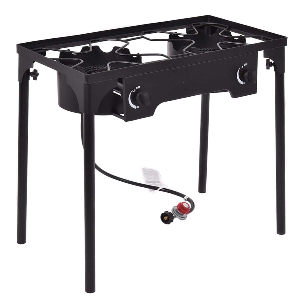 Double Burner Outdoor Stove BBQ Grill