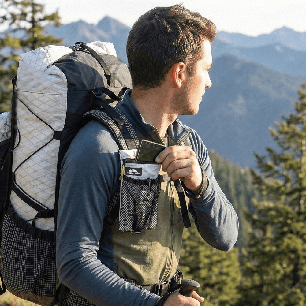 Cell Phone Pouch for Backpack Shoulder Strap