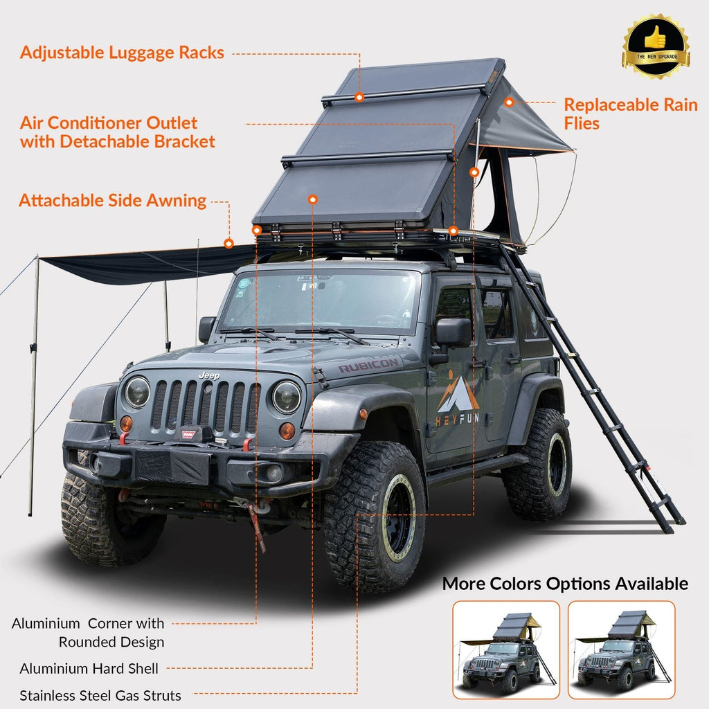 Adventurer Plus Rooftop Tent Hardshell with Side Awning