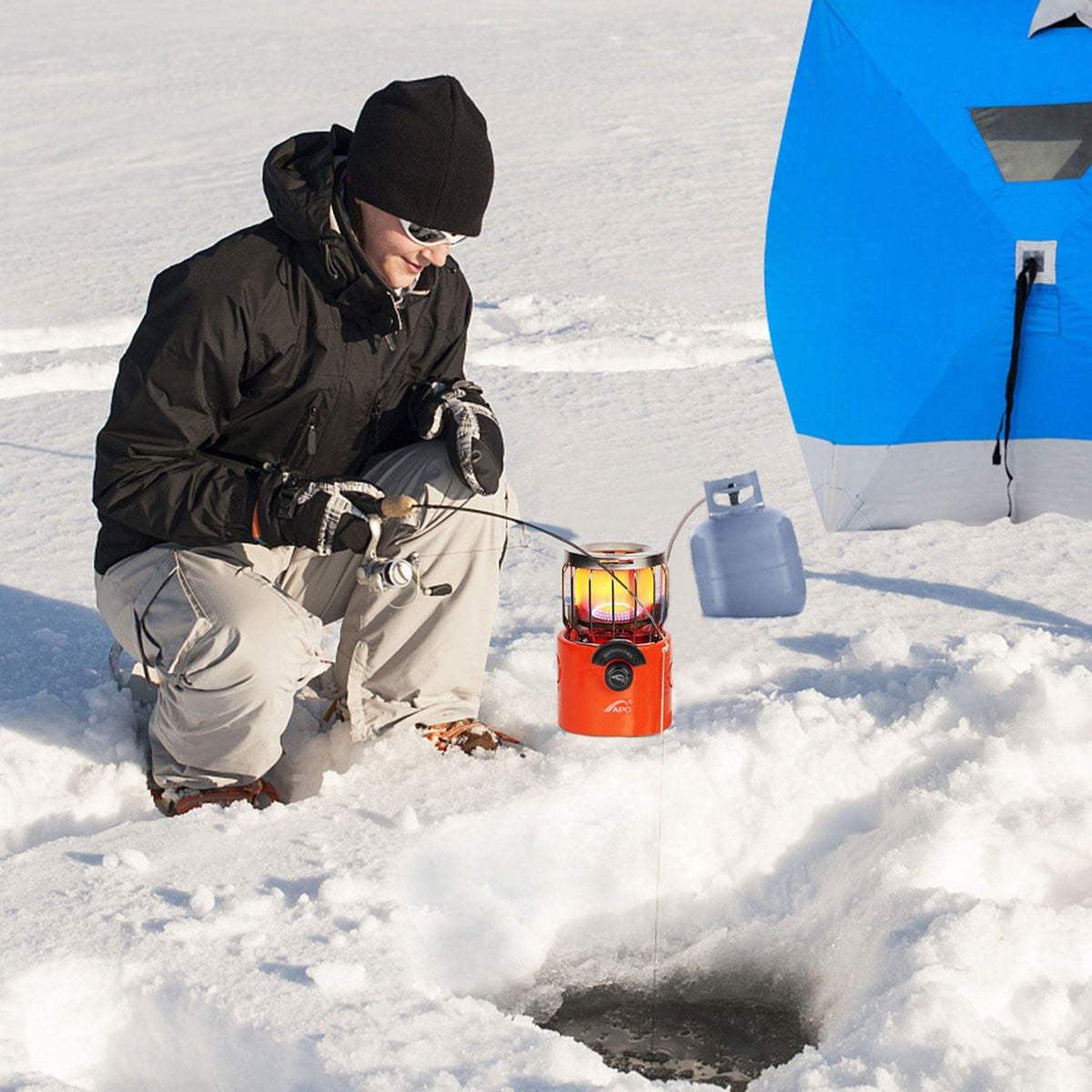 2000W 2-in-1 Gas Tent Heater and Camping Stove