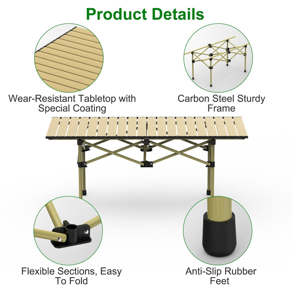 Folding Camping Table Portable
